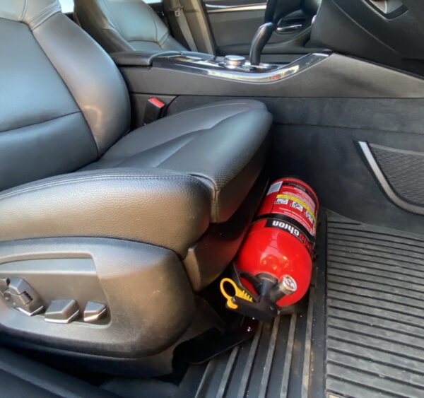 thumbnail image 2 of Fire Extinguisher Mount Holder Bracket For BMW 3 Series F30 F31 F34 F80 – By F4 Fabrication 2 of 4