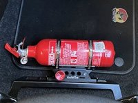 abarth fire extinguisher bracket