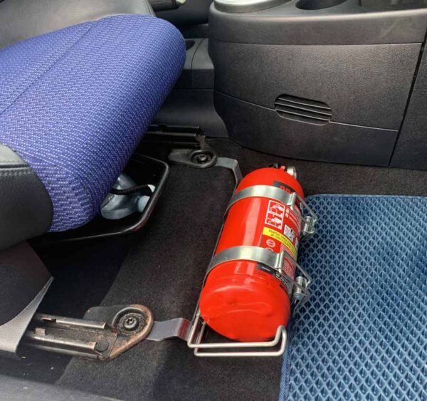 fiesta mk5 fire extinguisher mount