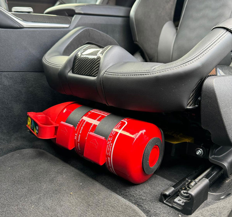 bmw m3 fire extinguisher bracket