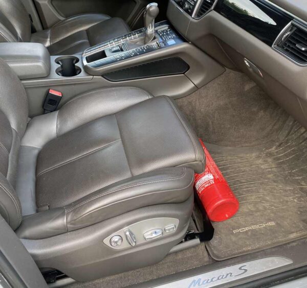 Porsche Macan fire extinguisher mount